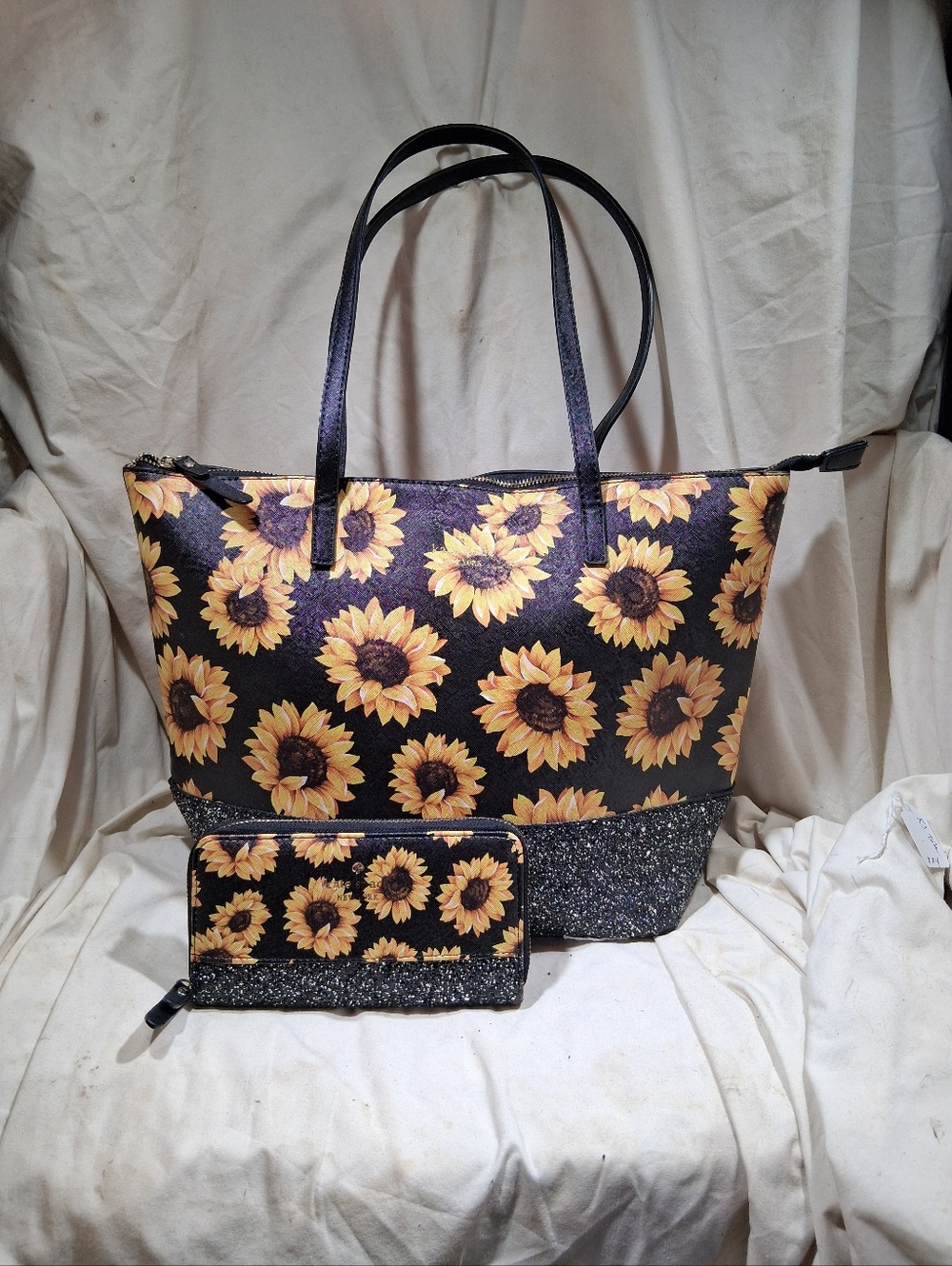 Kate Spade Sunflower Tote, With Matching Wallet
